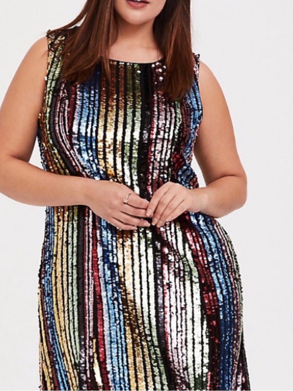 Torrid Mini Multi Color Sequin Trapeze Dress Torrid Size 2 18/20 New With Tags